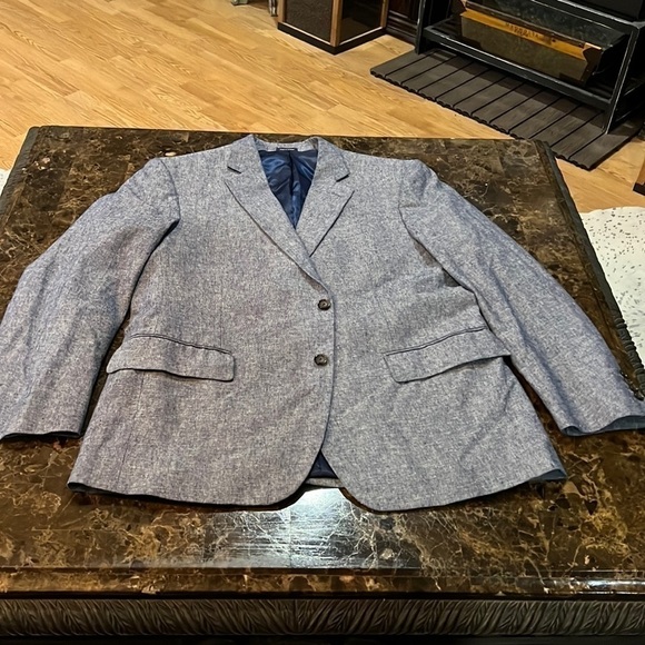 Stafford 44R classic navy with white speckled color jacket. MN28 - Picture 1 of 4